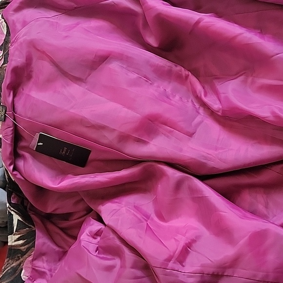 Nwt Trenz Theresa Renz Silk Rayon Blazer Jacket Floral Print Plus Size Vintage - Picture 13 of 13